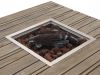 Cosiraw lounge vuurtafel 100x100x55cm - Teakhout
