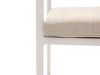 Bellagio Rumo dining tuinstoel stapelbaar - Taupe - Naturel - Bruin, Wit - Ecru - Aluminium