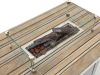 Cosiraw lounge vuurtafel 120x80x55cm - White (Blad = Old Teak Greywash) (incl. glas)