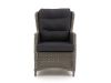 Intenso Milano dining lounge tuinstoel - Grijs - Antraciet - Wicker (vlechtwerk)