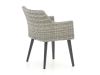 Manifesto Matese dining tuinstoel - Grijs - Antraciet - Wicker (vlechtwerk)