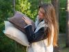 Qnuss Qord warmtekussen 45x45cm - Coffee Brown (incl. powerbank)