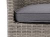 Forza Barga dining tuinstoel - Grijs - Antraciet - Wicker (vlechtwerk)
