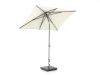 Shadowline Push-up parasol 210x150cm - Light Grey (incl. 35 kg voet) (incl. beschermhoes)