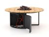 Cosiloft lounge vuurtafel ø120cm (h: 50cm) - Teakhout