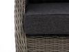 Intenso Milano dining lounge tuinstoel - Grijs - Antraciet - Wicker (vlechtwerk)