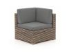 ROUGH-C/Cosiraw hoek loungeset met vuurtafel 4-delig