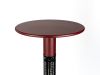 Monti HeatLine Vibe bartafel met terrasverwarmer 1500W ø60cm (h: 110cm) - Red