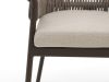 SUNS Santorini dining tuinstoel - Taupe - Naturel - Bruin - Rope (touw)