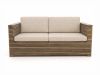 ROUGH-C/Cosiraw stoel-bank loungeset met vuurtafel 4-delig