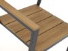 Bellagio Fidenza 220cm dining tuinset 7-delig stapelbaar