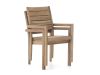 ROUGH-S dining tuinstoel stapelbaar - Old Teak Greywash - Hout