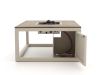 Cosiraw lounge vuurtafel 100x100x55cm - Teakhout