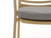 Hartman Alexandra dining tuinstoel stapelbaar - Taupe - Naturel - Bruin - Aluminium