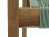 ROUGH Batang Rope dining tuinstoel stapelbaar - Groen, Old Teak Greywash - Rope (touw)