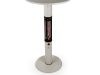 Monti HeatLine Vibe bartafel met terrasverwarmer 1500W ø60cm (h: 110cm) - Beige