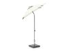 Shadowline Push-up parasol 210x150cm - Light Grey (incl. 35 kg voet) (incl. beschermhoes)