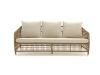 Manifesto Ortello/Fidenza stoel-bank loungeset 4-delig 5-zits - White (incl. kussens) (Twist Wicker = Natural) (Blad = Polywood)