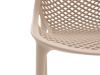 Forza Ripi dining tuinstoel stapelbaar - Taupe - Naturel - Bruin - Kunststof