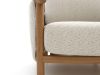 Bellagio Calcinelli lounge tuinbank 3-zits 209.5cm - Teak Look (incl. kussens Natural)