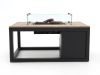ROUGH-C/Cosiraw hoek loungeset met vuurtafel 4-delig