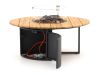 Cosiloft lounge vuurtafel ø120cm (h: 50cm) - Teakhout
