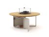 Cosiloft lounge vuurtafel ø120cm (h: 50cm) - Teakhout