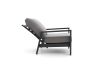Tierra Outdoor Musone lounge tuinstoel verstelbaar - Grijs - Antraciet - Textileen