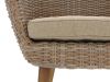 Intenso Tropea dining tuinstoel - Taupe - Naturel - Bruin - Wicker (vlechtwerk)