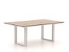 Manifesto Ortello/Fidenza stoel-bank loungeset 4-delig 5-zits - White (incl. kussens) (Twist Wicker = Natural) (Blad = Polywood)