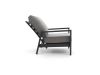 Tierra Outdoor Musone lounge tuinstoel verstelbaar - Grijs - Antraciet - Textileen