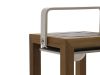 SUNS Tom lantaarn solar 16x17x28cm - Natural Teak/Matt White