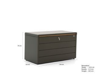 Kees Smit Brava Opbergbox 134 - Green (460 liter)