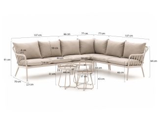 Manifesto Celante/Pito hoek loungeset 7-delig