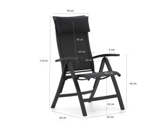 Bellagio Lugo/Sora 160cm dining tuinset 5-delig