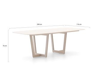 SUNS Noli/Palermo 240cm dining tuinset 7-delig