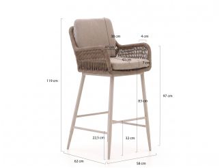 Intenso Isorella/Trecenta 75cm barset 3-delig