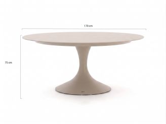 SUNS Nappa/Nova ø170cm dining tuinset 7-delig