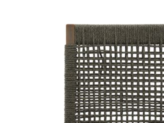 ROUGH Batang Rope dining tuinstoel stapelbaar - Grijs - Antraciet - Rope (touw)