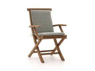 Tuinkussen 83x42cm t.b.v. klapstoel Country/Leeds - Green Melange