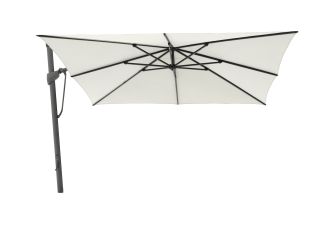 Glatz Sombrano S+ Easy zweefparasol 350x350cm - Ecru (158) (incl. bodemhuls M4 en parasol beschermhoes) (Frame = Antraciet)