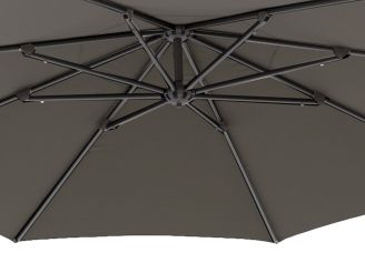 Glatz Sunwing Casa zweefparasol ø 330cm - Antraciet (155) (incl. Terra Easyfoot) (incl.hoes)