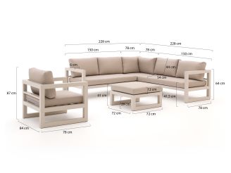 Forza Citerna hoek loungeset 5-delig