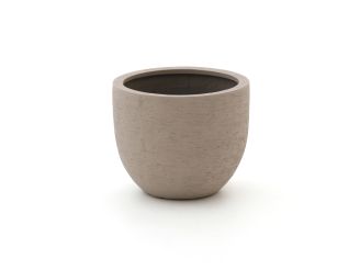 Designplants/Luca Lifestyle Buxus bol kunstboom (h:110cm) met Terreno New Egg bloempot - Groen (UV bestendig) (bloempot = Sand)