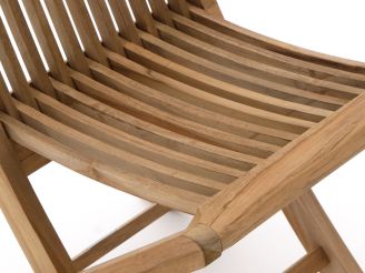 Sunyard Country dining tuinstoel inklapbaar - Natural Teak - Teakhout
