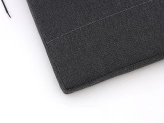 Fiber tuinkussen laag 92x46cm - Dark Grey Melange