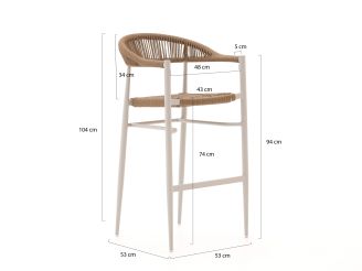 Manifesto Belpasso/Savio 150cm barset 5-delig