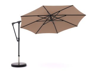 Glatz Sunwing Casa zweefparasol ø 330cm - Taupe (151) (incl. Shadowline voet 90 kg) (incl.hoes)