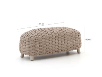 Manifesto Pergine hocker 49.5x110cm - Beige