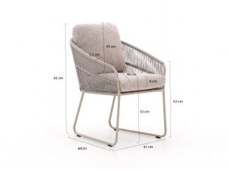 SUNS Noli/Palermo 240cm dining tuinset 7-delig